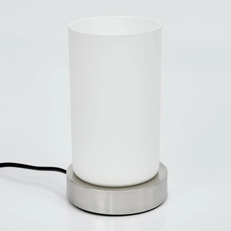 Lampe de table Youd Nickel mat, 1 lumière