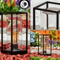 Lampe d'extérieur Palanga Noir, 1 lumière