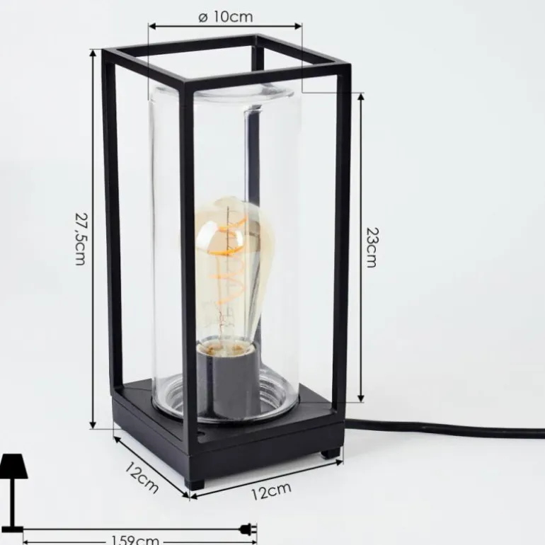 Lampe d'extérieur Palanga Noir, 1 lumière