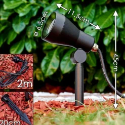 Lampe d'extérieur Vordingborg LED Noir, 1 lumière