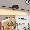 lampe miroir Puharila LED Noir, 1 lumière