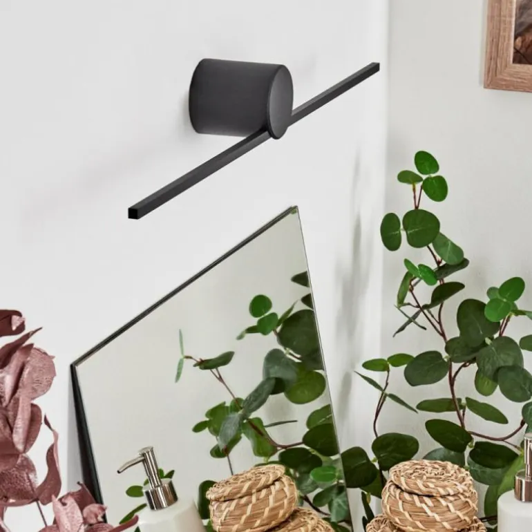 lampe miroir Puharila LED Noir, 1 lumière