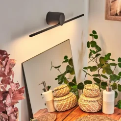 lampe miroir Puharila LED Noir, 1 lumière