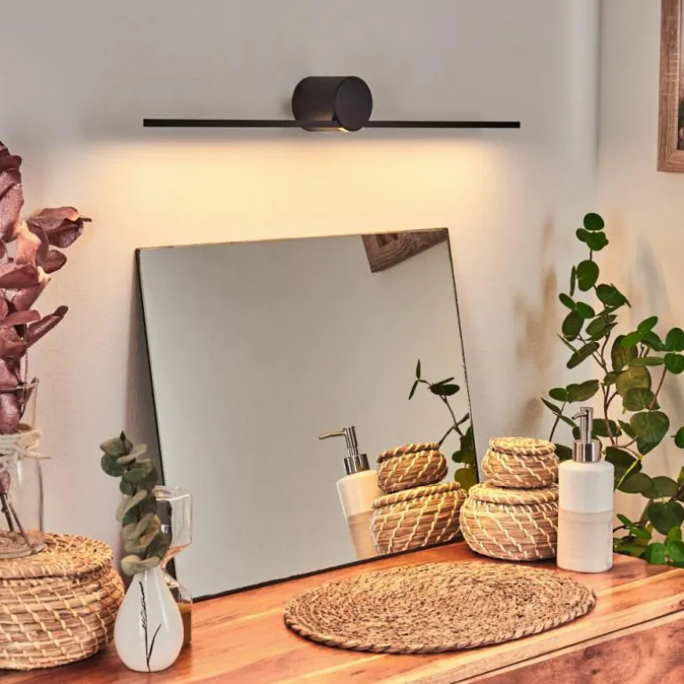 lampe miroir Puharila LED Noir, 1 lumière