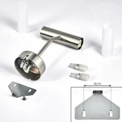 lampe miroir Regensdorf Nickel mat, 2 lumières