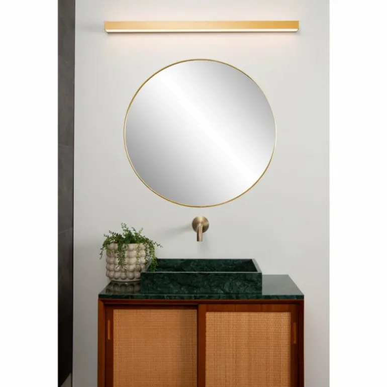 lampe miroir Lucide ALEXA LED Or, Laiton, 1 lumière