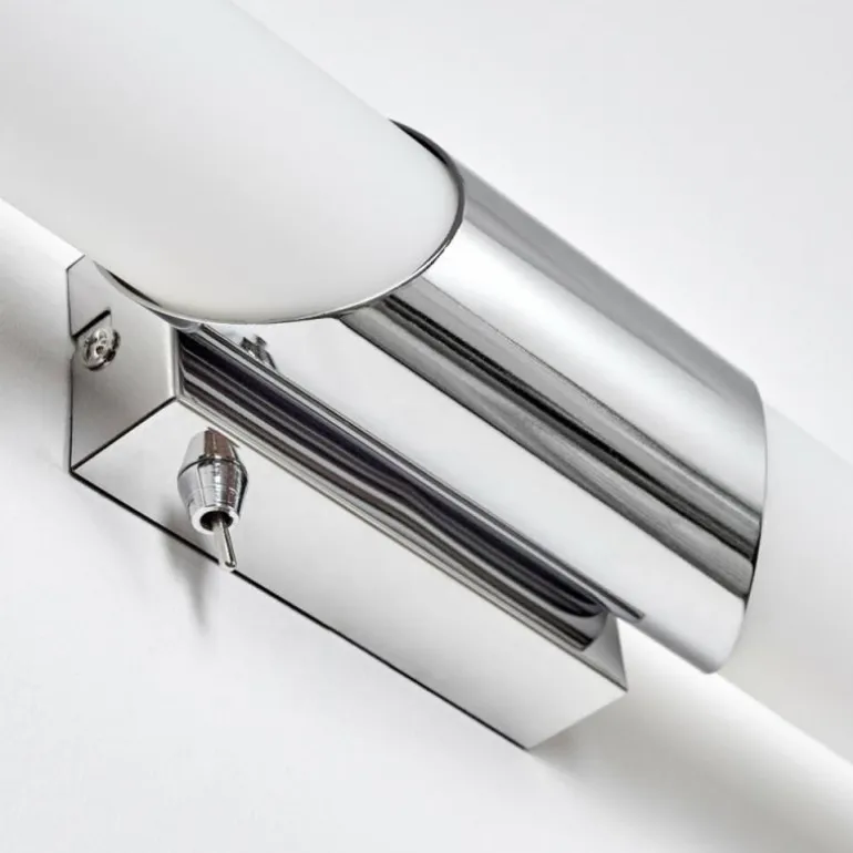 lampe miroir Morges Brun foncé, Nickel mat, 2 lumières