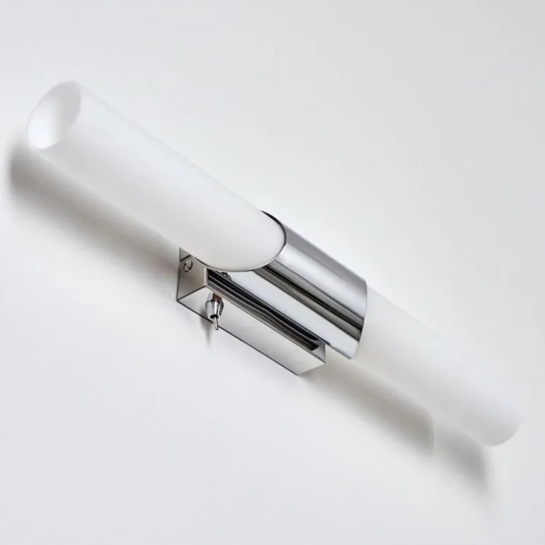 lampe miroir Morges Brun foncé, Nickel mat, 2 lumières