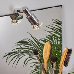 lampe miroir Morges Chrome, 1 lumière