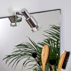 lampe miroir Morges Chrome, 1 lumière