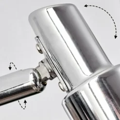 lampe miroir Morges Chrome, 1 lumière
