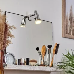 lampe miroir Morges Chrome, 1 lumière