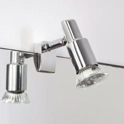 lampe miroir Morges Chrome, 1 lumière