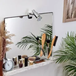 lampe miroir Morges Chrome, 1 lumière