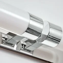 lampe miroir Morges LED Chrome, 2 lumières