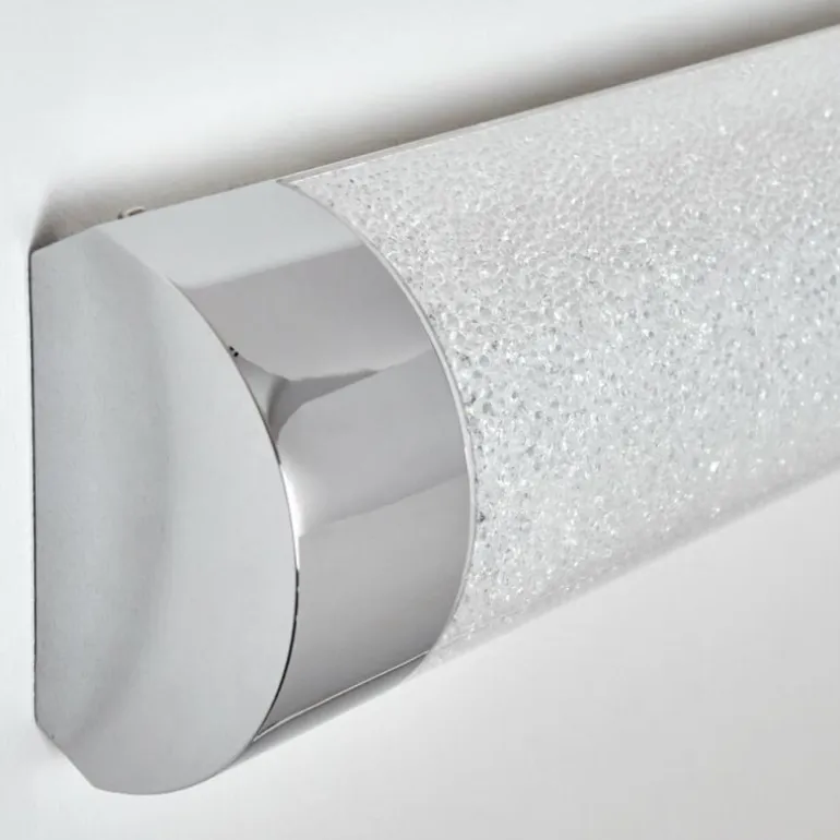 lampe miroir Morges LED Chrome, Scintillant, Blanc, 1 lumière