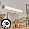 lampe miroir Morges LED Chrome, Blanc, 1 lumière