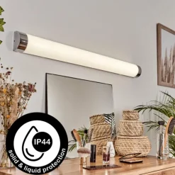 lampe miroir Morges LED Chrome, Blanc, 1 lumière
