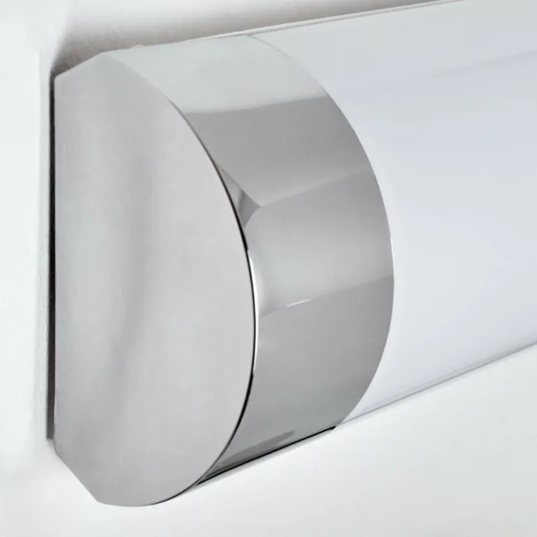 lampe miroir Morges LED Chrome, Blanc, 1 lumière
