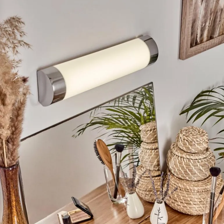 lampe miroir Morges LED Chrome, Blanc, 1 lumière
