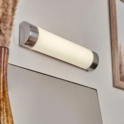 lampe miroir Morges LED Chrome, Blanc, 1 lumière