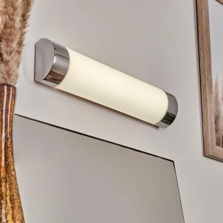 lampe miroir Morges LED Chrome, Blanc, 1 lumière