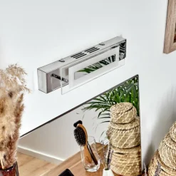 lampe miroir Morges LED Chrome, Blanc, 1 lumière