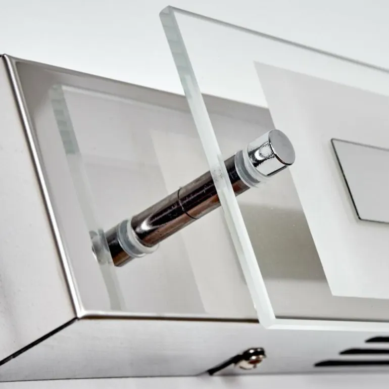 lampe miroir Morges LED Chrome, Blanc, 1 lumière