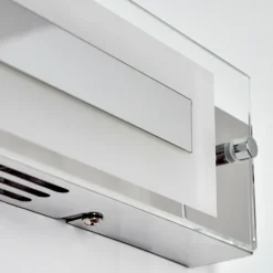 lampe miroir Morges LED Chrome, Blanc, 1 lumière