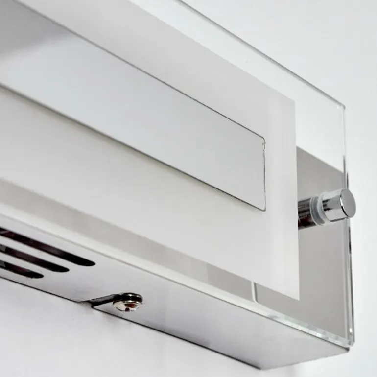 lampe miroir Morges LED Chrome, Blanc, 1 lumière