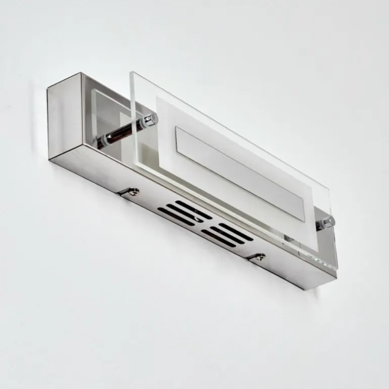lampe miroir Morges LED Chrome, Blanc, 1 lumière