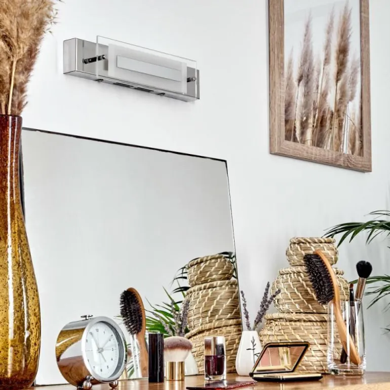 lampe miroir Morges LED Chrome, Blanc, 1 lumière