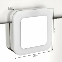 lampe miroir Morges LED Chrome, Blanc, 1 lumière