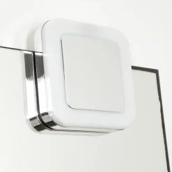 lampe miroir Morges LED Chrome, Blanc, 1 lumière