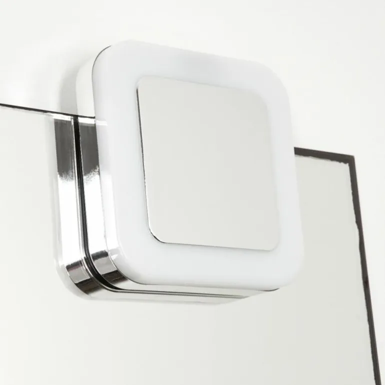 lampe miroir Morges LED Chrome, Blanc, 1 lumière