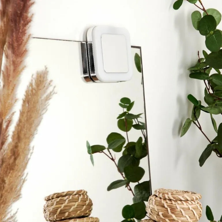 lampe miroir Morges LED Chrome, Blanc, 1 lumière