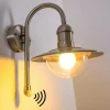 Lampe murale d'extérieur Elima Acier inoxydable, 1 lumière, Détecteur de mouvement
