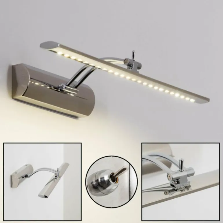 Lampe pour écran Liberia Picture LED Chrome, 1 lumière