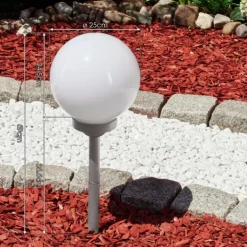 lampe solaire Kanganbou LED Argenté, 4 lumières, Changeur de couleurs