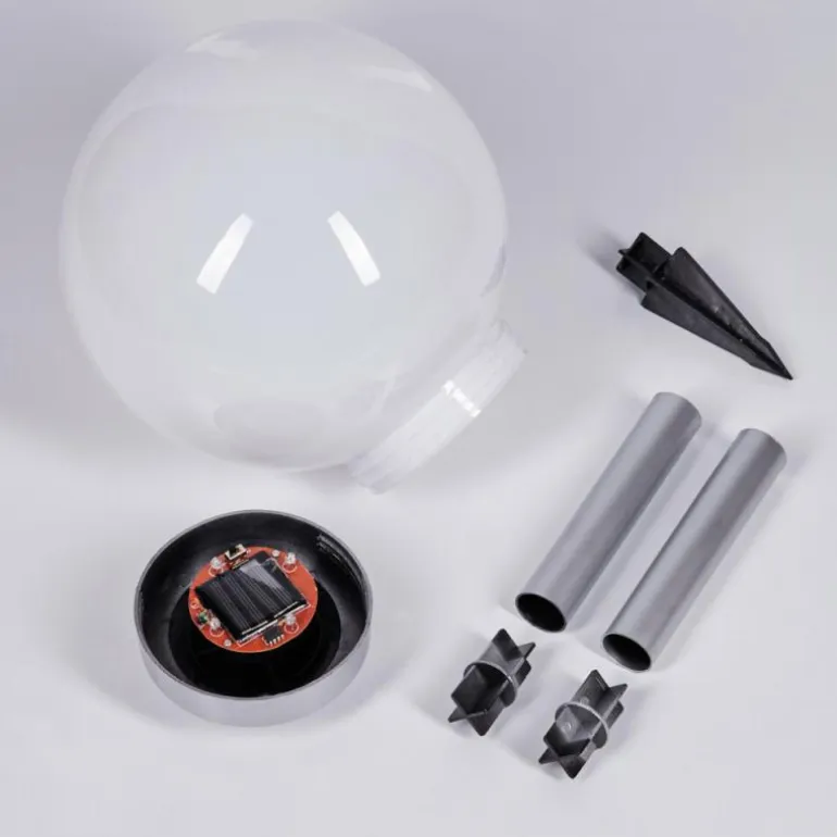 lampe solaire Kanganbou LED Argenté, 4 lumières, Changeur de couleurs