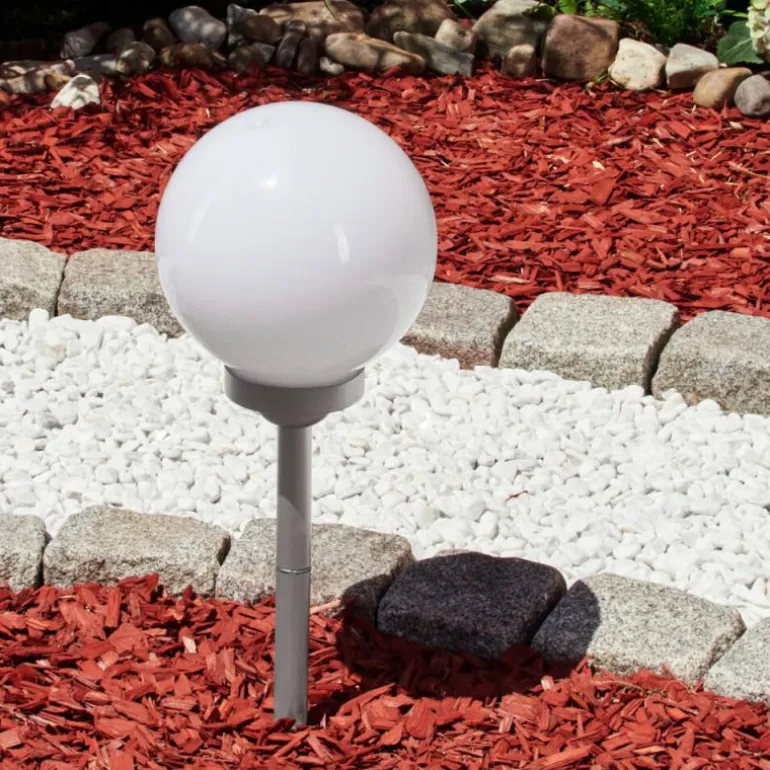 lampe solaire Kanganbou LED Argenté, 4 lumières, Changeur de couleurs