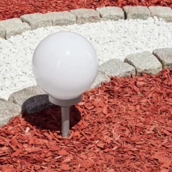 lampe solaire Kanganbou LED Argenté, 4 lumières, Changeur de couleurs