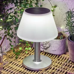 lampe solaire Alcudia LED Blanc, 1 lumière