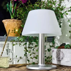 lampe solaire Alcudia LED Blanc, 1 lumière