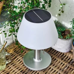lampe solaire Alcudia LED Blanc, 1 lumière