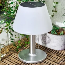 lampe solaire Alcudia LED Blanc, 1 lumière
