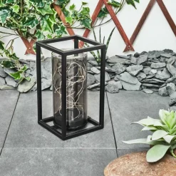 lampe solaire Aracaju LED Noir, 30 lumières