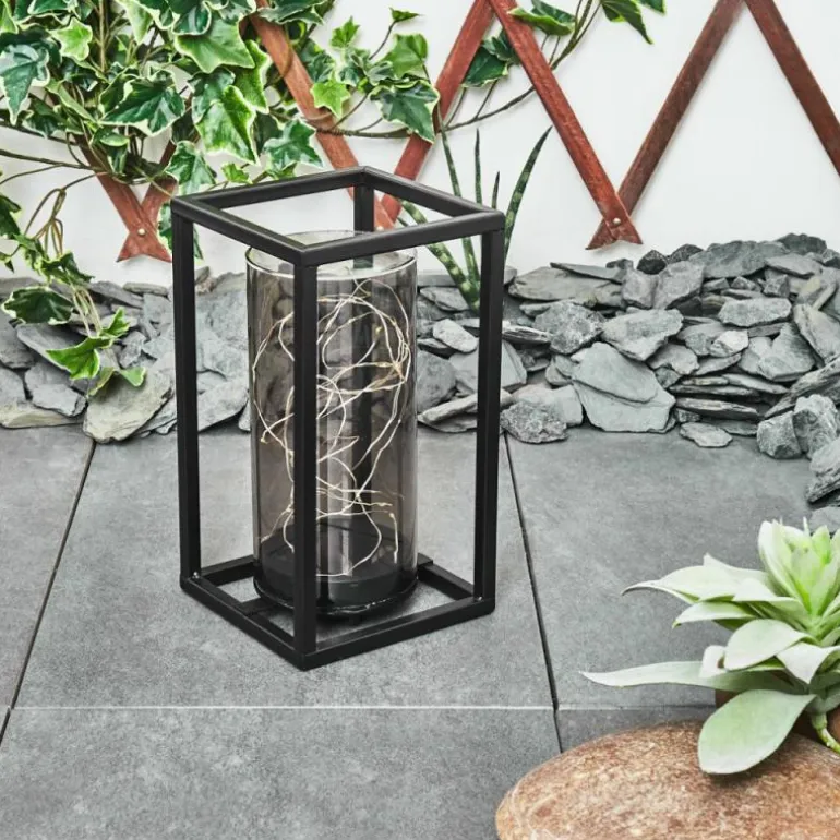 lampe solaire Aracaju LED Noir, 30 lumières