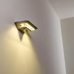 Lampe solaire Camden LED Gris, 1 lumière, Détecteur de mouvement