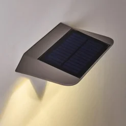 Lampe solaire Camden LED Gris, 1 lumière, Détecteur de mouvement